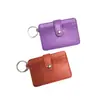 Fabricante Personalizado Pu7 Porta-Cartão Slot para Cartão Chaveiro Porta-Crachá de Trabalho Porta-Cartão Anti-Magnético
