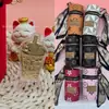 Té de leche de oro puro 999, hamburguesa, papas fritas, colgante de oro, serie de bolsos tipo cubo vintage, promociones de tienda de hamburguesas y pollo frito para atraer clientes