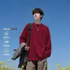 Transfronterizo Temperatura Constante Cálido Invierno Engrosado Capa Base Camiseta de Manga Larga para Hombre Top Color Sólido