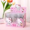 Caneta de pressão YQiDuo formato de gato de desenho animado caneta de gel fofa com aparência bonita para menina caneta de assinatura de pressão para estudante