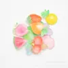 Fruta Facetada de Cristal DIY Accesorios para el Cabello para Niños Funda para Teléfono Móvil Parche de Pegamento de Crema Pegatina para Refrigerador Papelería Resina E18