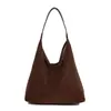 Bolsa Tote Casual para Viaje Bolso de Hombro Simple de Nicho para Mujer Moda Otoño 2025 Bolso de Mano Simple