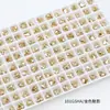 Rinestones Geométricos en Forma de Corazón para Uñas Dongzhou 6*5.3mm Accesorios para Pendientes DIY Corazón de Melocotón Brillante Decoraciones de Uñas Portátiles