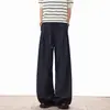 Pantalones casuales rectos para hombre 2026 nuevo estilo, mezclilla con un ambiente relajado de 'old money', simples y casuales, pantalones para hombre de talla grande