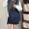 Mochila Escolar Tendencia de Moda Versátil Mochila de Pana Estilo Invierno Simple Color Sólido Gran Capacidad Mochila Casual