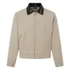 Jaqueta Masculina ARES Retro Americano Lapela de Couro Bordado Ombro Reto Malandro Jaqueta Cool Masculina Temporada Primavera Outono Top