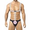 Conjunto de ropa interior sexy para hombre, mono, cosplay, actuación en el escenario, club nocturno, correa de lazo, sirviente masculino, venta al por mayor