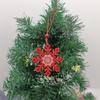 Fabricante Venta al por Mayor Colgantes de Navidad Papá Noel Decoraciones de Copo de Nieve Colgantes Pequeños de Alce Colgantes para Árbol de Navidad Venta al por Mayor