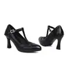 Zapatos de vestir de temporada única para tallas 34-43, suela de goma de color liso, zapatos de mujer de talla grande, zapatos bajos con cordones de tacón alto para mujer