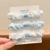 Goma para el Pelo del Intestino Delgado Infantil para Niña Flor de Tela para la Cabeza Cuerda para el Pelo de Bebé Linda Alta Elasticidad para Recoger el Pelo Cuerda para el Pelo de Niña Pequeña