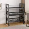 Estante de almacenamiento para cocina, de varios niveles, para verduras, uso doméstico, estante multifuncional para ollas, estante de almacenamiento para microondas, organizador de gabinete de cocina