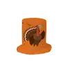 Sombreros Nuevos de Acción de Gracias Transfronterizos, Sombreros del Festival de la Cosecha de Pavo y Calabaza, Suministros para Fiestas de Baile, Disfraces Festivos para Actuaciones