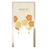 Cortina de Puerta de Forma Irregular Color Crema para Dormitorio, Cortina Divisoria para Uso Doméstico, Cortina de Tela sin Perforaciones para Baño, Media Cortina para Cocina y Estudio