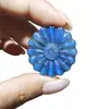 Labradorita natural de alto brillo pequeña margarita girasol Ankh pieza tallada piedra en bruto piedra lunar accesorio DIY colgante