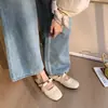 Sapatos de Salto Baixo Quadrados com Laço Estilo Coreano para o Dia a Dia Feminino 2026 Verão Novo Estilo Fada Suave Sapatos Mary Jane
