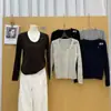 Punto de Color OEM 6 Alta Calidad/2026 Otoño Nuevo Color Punto Redondo Suéter de Punto Suéter Base Otoño Invierno para Mujer