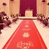 Fabricante de tapete vermelho para casamento atacado adereços de decoração de casamento tapete não tecido descartável antiderrapante espessado