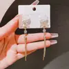 Aguja de plata 925, diseño de nicho, aretes de puesto de mercado nocturno, fuente mayorista, aretes de moda estilo coreano, aretes populares