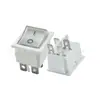 Interruptor Tipo Navio Certificado CE Kcd4 4 Pinos 2 Velocidades 16A250V com Luz Indicadora 31*25mm Interruptor de Fogão Elétrico