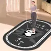 Tapete de Yoga Antiderrapante para Crianças, Uso Doméstico, Tapete Esportivo Espesso para Fitness, Padrão Geométrico, Corda de Pular Antiderrapante, Absorção de Choque, Tapete de Piso com Isolamento Acústico