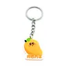 Chaveiro de Fruta Cartoon com Expressão Bênção Homofônica Acrílico Impressão Dupla Face Mochila Pingente Fofo