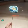 Produto Acabado Transfronteiriço: Buquê de Flores de Lã Tricotadas à Mão de Papoula, Flores Artificiais para Decoração de Casa, Presente de Feriado