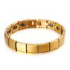 Atacado de fábrica moda clássico simples multicor opcional pulseira de ímã de cerâmica aço titânio pulseira para amantes masculina e feminina