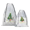 Bolsas de Regalo Navideñas de Moda Bolsas para Empacar Regalos de Navidad Bolsas de Manzana Transparentes de Moda Bolsas con Cordón
