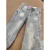 Jeans retro rasgados estilo americano, colección de otoño, estilo mujer, nuevo diseño 2026, corte holgado, adelgazante, pantalones largos casuales, adecuados para figuras petite