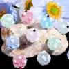 Cor dopamina cor amor diamante bola furo reto contas DIY corrente de celular chaveiro corrente de bolsa acessórios atacado