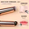 Pincel de Labios de Silicona Pincel Corrector 2 en 1 Pincel para Uñas con Puntos Pincel de Labios de Silicona Pincel Halo Corrector Jelly con Tapa