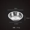 Placa de Acero Inoxidable 304 Disco Engrosamiento y Profundización Disco Plato para Cocinar al Vapor Plato para Cocinar al Vapor de Repostería Casera Plato para Sopa Disco Plato Plato