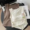 Chaleco Térmico Auténtico Xiaoyunjiji 1828 Otoño e Invierno Apto para la Piel con Tirantes Anchos y Almohadilla en el Pecho Ropa Interior Base para Adelgazar para Mujer