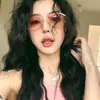 2025 Nuevas Gafas de Sol Deportivas para Exteriores Futuristas Y2K Metal Ojo de Gato Degradado Rosa Mujer Tendencia de Gafas de Sol de Alta Gama-