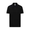 Camisa Polo de Manga Corta con Cuello Lapel, Tacto Frío, Mezcla de Lyocell 60S, 210g, Ropa de Trabajo Corporativa para Negocios con Logo Bordado