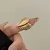 Diseño de Nicho Metal Corazón Anillo Abierto Elegante Ins Estilo Fresco Textura Corazón de Melocotón Anillo Personalizado Joyería