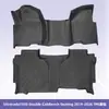 Adecuado para Silverado 1500 Doble Cabina Asientos de Banco 19-26 Alfombrillas de Piso Tipo 3D