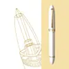 Caneta MAJOHN V60 Pistão Positivo Triangular Caneta Esferográfica de Assinatura Plug-in Anti-rolagem Núcleo de Esfera Importado