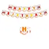 Nuevos Suministros para Fiesta de Camión de Bomberos Decoración de Cumpleaños Diseño de Fiesta Accesorios Platos de Papel Vasos de Papel Mantel Servilletas de Papel Banderín