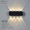 Lámpara de Pared Led Impermeable Transfronteriza Moderna Minimalista Sala de Estar Pared de Fondo de TV Pasillo de Escaleras Iluminación Interior Arriba y Abajo