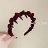 Faixa de Cabelo Ondulada de Veludo Atualizada para Mulheres, Faixa de Cabelo de Luxo Acessível Novo Estilo 2025 Grampo de Cabelo Fashionável Acessório de Cabeça para Uso Diário