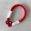 Chaveiro de Pulseira Vermelho Chinês Curto Tecido Universal para Capa de Celular, Alça de Pulso Durável de Ano Novo, Cordão Versátil para Segurar na Mão