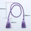 Borla de Poliéster de Doble Extremo Cuerda Gruesa de 5 mm Amarre para Cortina Accesorios para Ropa Caja Decoración Borla Colgante Hecha a Mano Multicolor Opcional