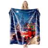 Manta de Franela Temática Navideña Transfronteriza Manta para Siesta Fabricante 231 Modelos en Stock Soporte para Personalización Según Dibujos