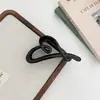 Pinza para el pelo con forma de corazón del mismo estilo de Xu Liangyao, Zhao Lusi y Xu Yan, Accesorio para el pelo de alta gama para recogidos en la parte posterior de la cabeza, Pinza de tiburón