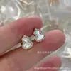 Versão High-End Kirin Ouro 18K Ágata Vermelha Colar Brincos de Cabacinha Brincos de Ágata Vermelha para Mulheres Brincos Cravejados de Diamantes Pingente Corrente para Clavícula