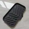 Jabonera Drenable Tipo Desagüe de Silicona Sin Taladro Sin Agua Creativo Estante para Jabón para Inodoro