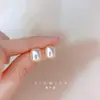 Brincos Quadrados Geométricos de Pérola Xinmia 2026 Novo Estilo Brincos Elegantes Exquisitos de Alta Qualidade Sem Perfuração Presilhas de Orelha