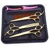 Conjunto Profissional de Tesouras de Cabeleireiro para Cabeleireiros, Tesoura Desbastadora para Barbeiros e Tesoura Desbastadora para Franjas