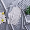 Camiseta interior sin costuras de modal de ajenjo para niños, fina de verano, para niños y niñas, ropa interior para bebé